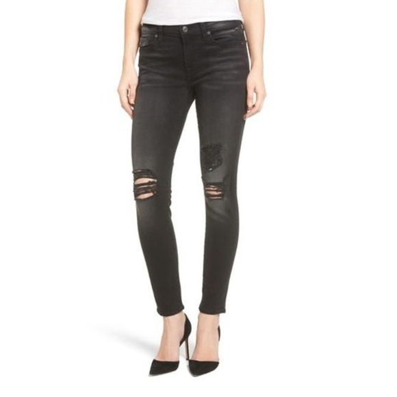 7 For All Mankind The Destroyed Ankle Skinny - Picture 1 of 4
